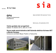 Nuova Sede amministrativa dell'Azienda elettrica ticinese AET Monte Carasso